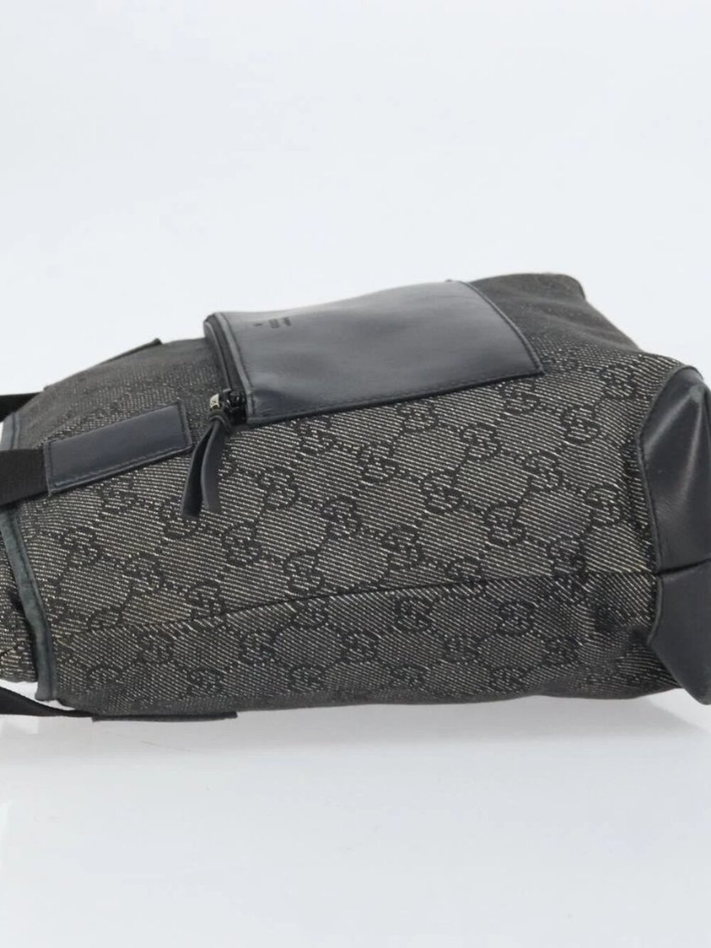 GUCCI GG Canvas Tote Bag Black Silver 28893 Auth 170369 - Picture 4 of 15